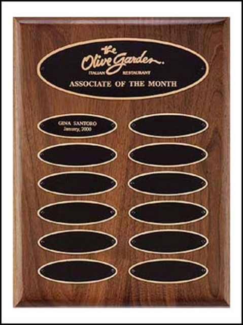 Perpetual Plaque with 12 Elliptical Plates (9"x12")